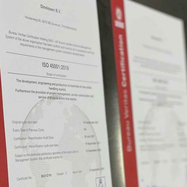 Neu: ISO 45001-Zertifizierung